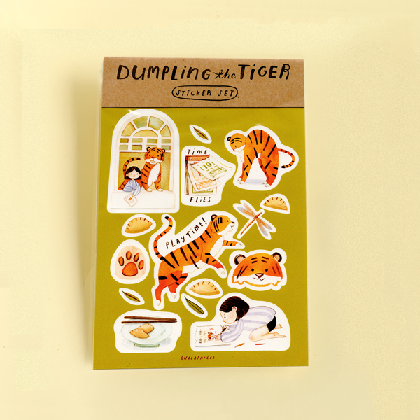 Dumpling The Tiger Sticker